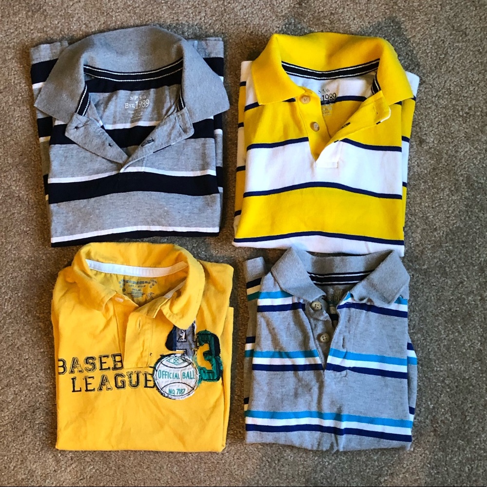 Set of 4 collard T-shirt’s